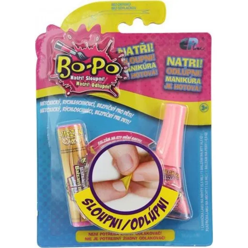 Bo-Po Lak na nehty a balzám Světle růžová a mango