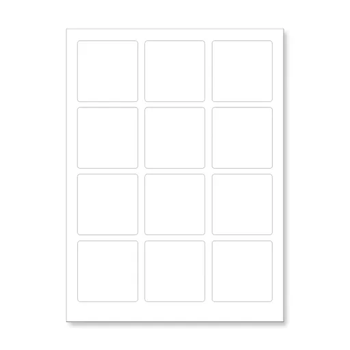 Samolepicí etikety 60 x 60 mm, 12 etiket, A4, 100 listů