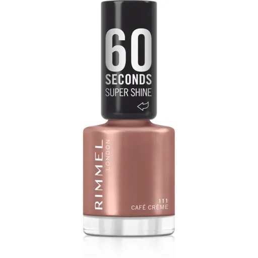 Rimmel 60 Seconds Super Shine lak na nehty odstín 111 Café Creme 8 ml