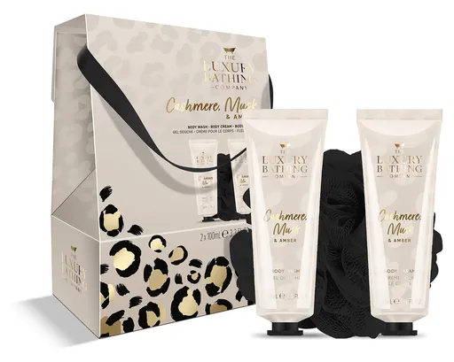 The Luxury Bathing Company Sada péče o tělo v dárkové krabičce Kašmír, Mošus & Ambra 3 ks