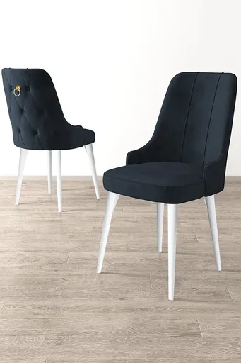 Sada židlí (2 kusy) Newa - Anthracite, White