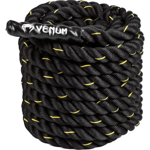 Venum CHALLENGER BATTLE ROPE 12M Posilovací lano, černá, velikost