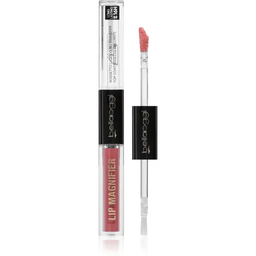 bellaoggi Lip Magnifier dlouhotrvající rtěnka a lesk na rty 2 v 1 odstín Dusty Rose 2.7 ml