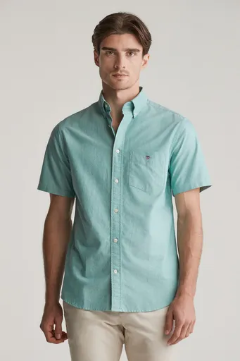 KOŠILE GANT REG CLASSIC OXFORD SS SHIRT DEEP GREEN