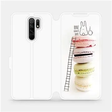 Flipové pouzdro na mobil Xiaomi Redmi 9 - M090P Makronky - have a nice day (5903516312306)