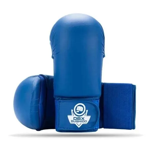 BUSHIDO DBX KM Rukavice na karate, modrá, velikost