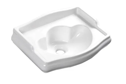 KERASAN RETRO keramické umývátko 41x30cm, bez otvoru, bílá 103301