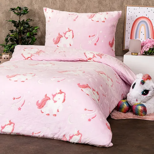 4Home Svítící povlečení mikroflanel Fairytale, 140 x 200 cm, 70 x 90 cm