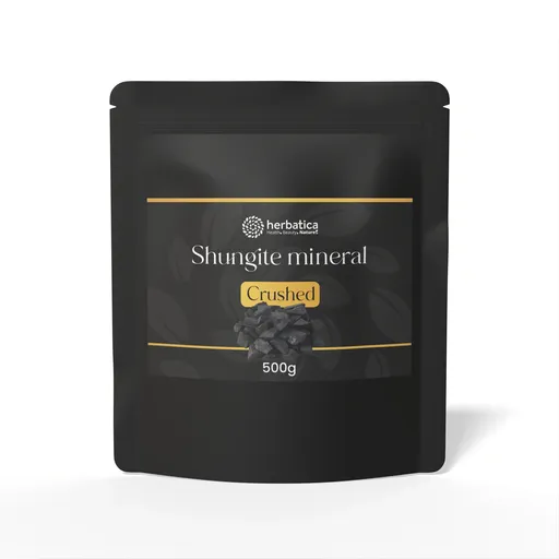 Minerál šungit drť - přírodní filtr vody 500g - Herbatica