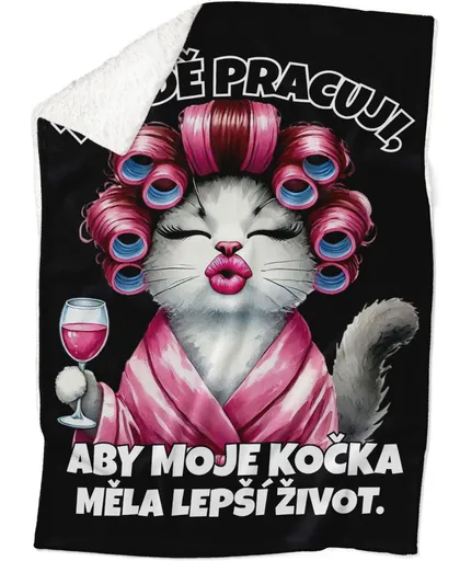 Deka Lepší život – kočka (Podšití beránkem: ANO)