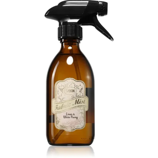 Sabon Linen & White Peony osvěžovač textilií 300 ml