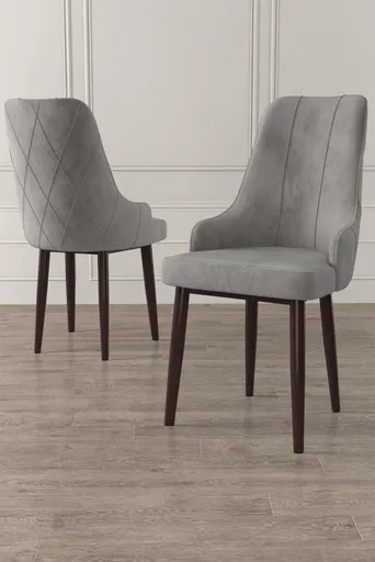 Sada židlí (6 kusů) Trex - Grey, Brown