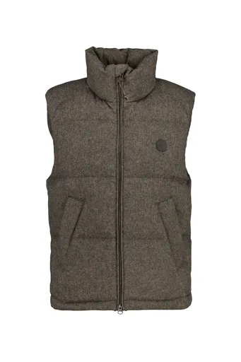 VESTA GANT WOOL PADDED VEST WARM KHAKI