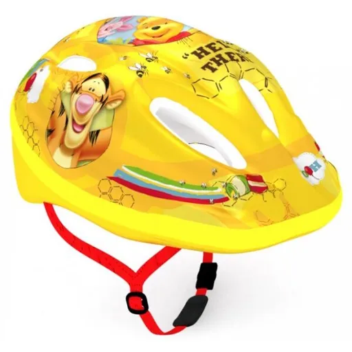 Disney MEDVÍDEK PÚ Dětská cyklistická přilba, žlutá, velikost (52 - 56)