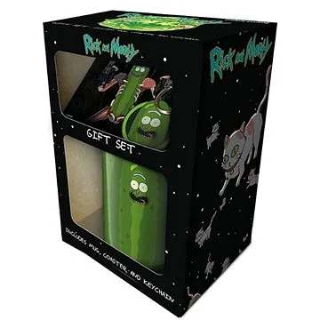 Rick And Morty - Pickle Rick - hrnek + přívěsek + podtácek (5050293851969)