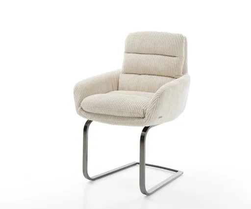 Konzolová židle Abelia-Flex s područkami Cord Beige Konzolová