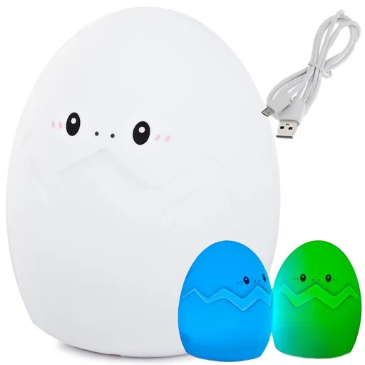 Dětská noční LED lampička EGGi RGB + USB kabel