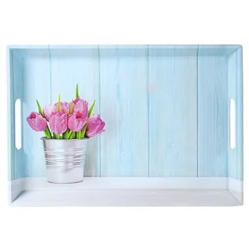 Kesper Servírovací tác motiv tulipány 50 x 35cm (77392)