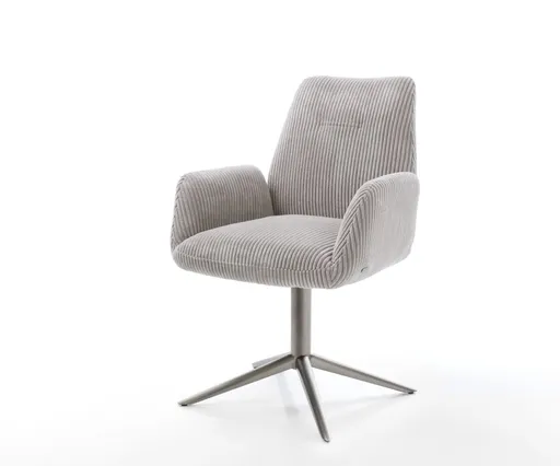 Otočná židle Zoa-Flex Cord Stříbrnošedá Podnož grafitová 360°