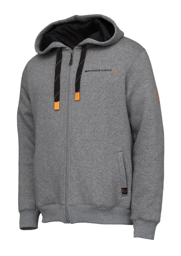 Savage Gear Classic Zip Hoodie Grey Melange - XXL,Savage Gear Classic Zip Hoodie Grey Melange - XXL