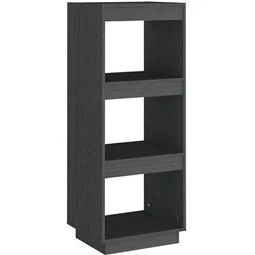 Shumee dělící stěna šedá 40×35×103 cm masivní borovice, 810846 (810846)