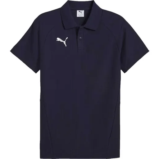 Puma TEAMEVOSTRIPE POLO Pánské polo triko, tmavě modrá, velikost