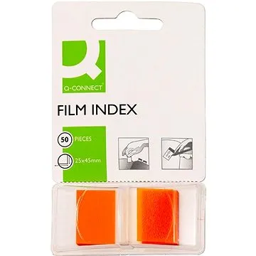 Q-CONNECT 25 x 45 mm, 50 lístků, oranžový (KF03636)