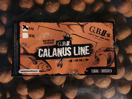 G.B.U. Boilies Calanus Line Tuňák/Broskev,G.B.U. Boilies Calanus Line Tuňák/Broskev