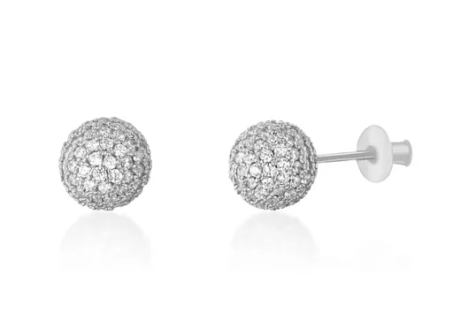 JVD Blyštivé stříbrné náušnice pecky SVLE1095XH2BI00