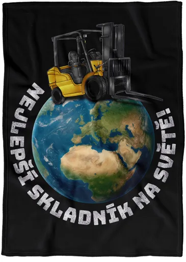 Deka Nejlepší skladník – ještěrka (Podšití beránkem: NE)