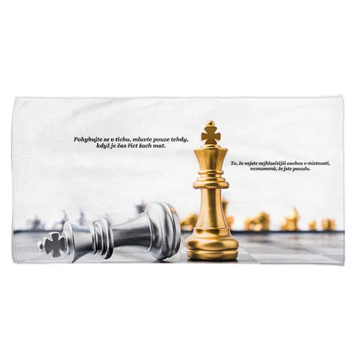 Osuška Šach mat (Velikost osušky: 100x170cm)