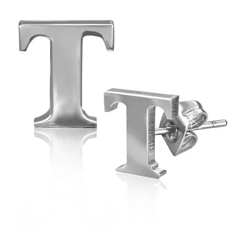Puzetky z oceli - lesklý tvar písmenka T
