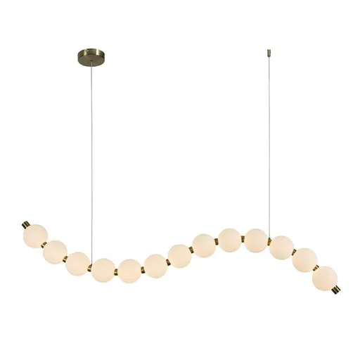 ACA Lighting závěsné svítidlo LOLLY LED 20W 1500lm 3000K IP20 zlatý hliník + akryl HM238LEDP13