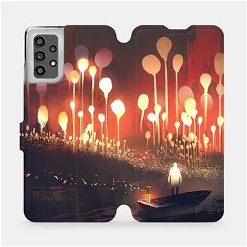 Flip pouzdro na mobil Samsung Galaxy A32 LTE - VA01S Lampiony a muž v lodičce (5903516719204)