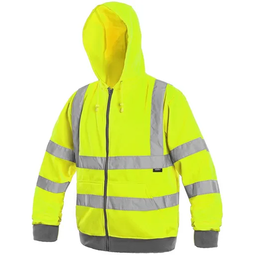 Canis (CXS) Reflexní mikina FROME - Žlutá | 3XL