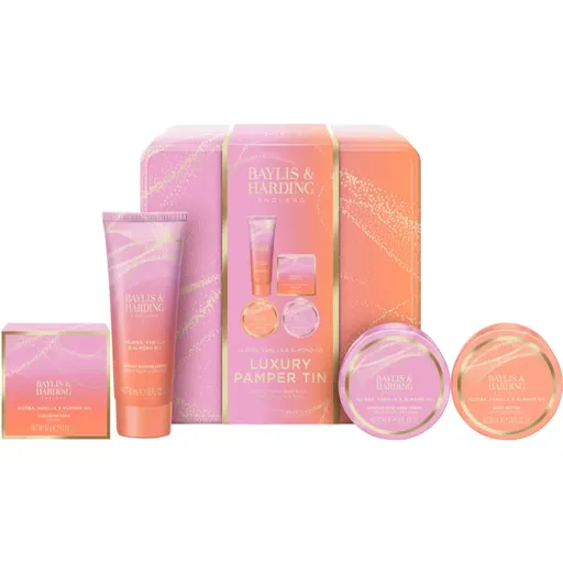 Baylis & Harding Jojoba, Vanilla & Almond Oil dárková sada plechový box