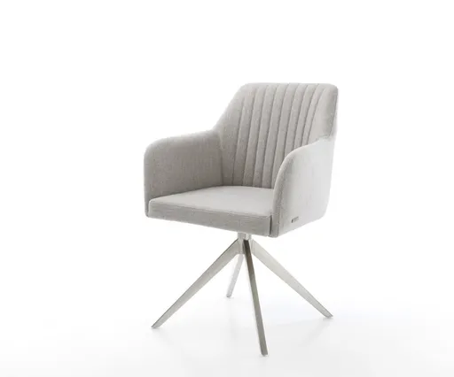 Jídelní židle Greg-Flex Stripes světle šedá široká křížová