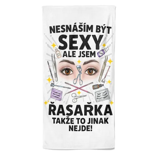 Osuška Sexy řasařka (Velikost osušky: 70x140cm)
