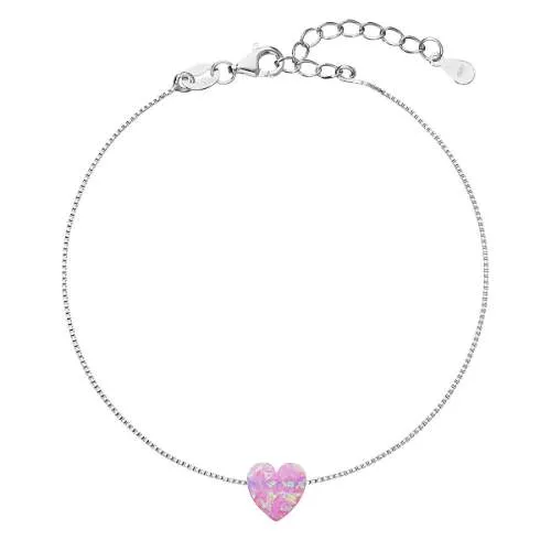 Evolution Group - Pavona Něžný náramek se syntetickým opálem 13018.3