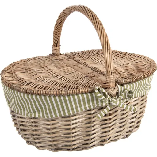 Orion Proutěný piknikový koš s víkem