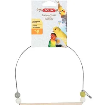 Zolux Houpačka pro ptáky dřevo a kov 19,5 cm (3336021340144)