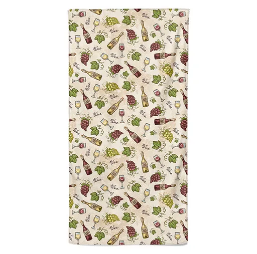 Osuška Víno a zase víno (Velikost osušky: 70x140cm)