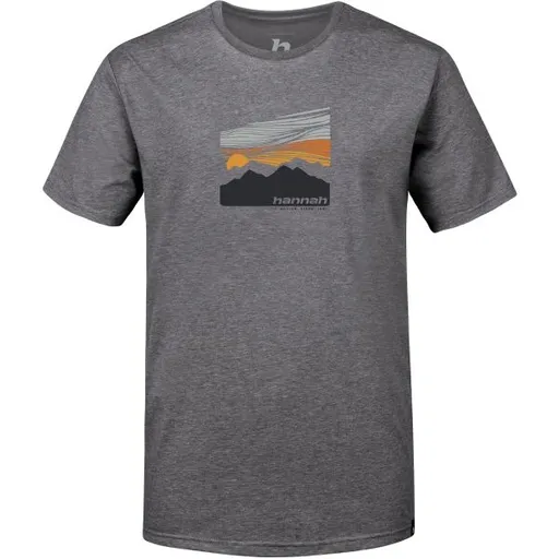 Hannah DANNY Pánské tričko, tmavě šedá, velikost