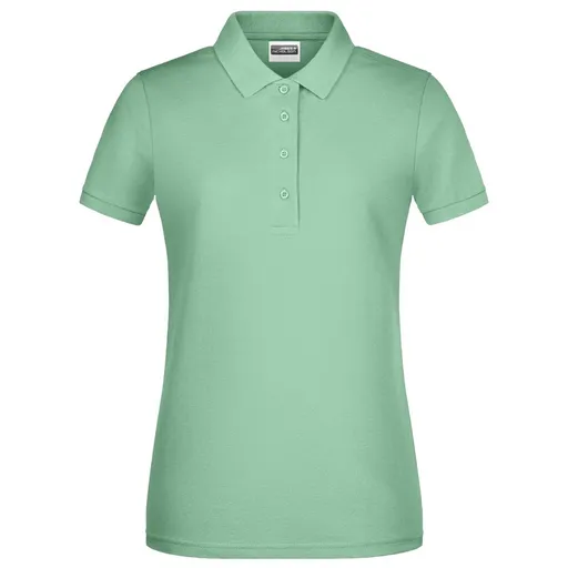 James & Nicholson (Daiber) Dámská polokošile z biobavlny 8009 - Jadeitová zelená | L