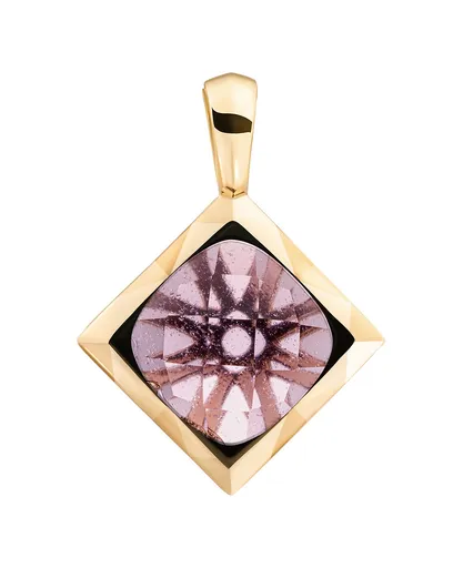 Sparkling Jewels Pozlacený přívěsek s růženínem SPG32-G59