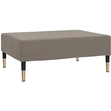 Shumee podnožka světle šedá 78×56×32 cm samet, 337698 (337698)