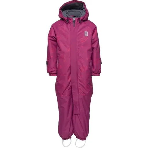 LEGO® kidswear LWJADEN 702 Dětský zimní overal, vínová, velikost