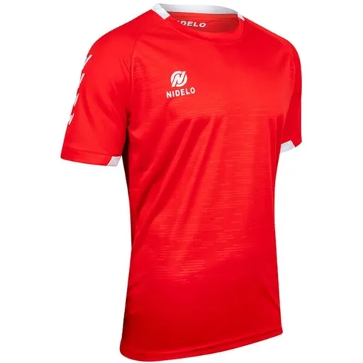 NIDELO PLAYER SHIRT S/S BREST Sportovní dres, červená, velikost