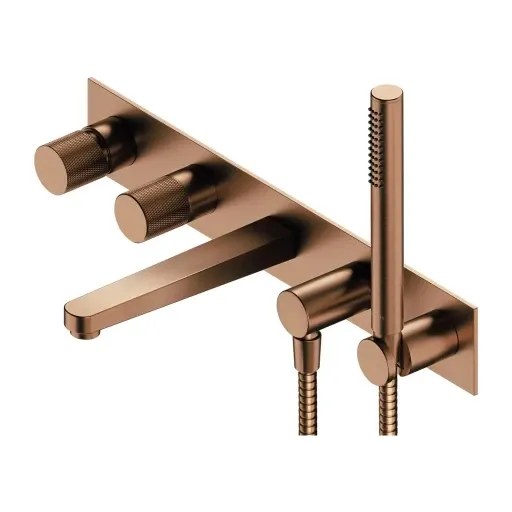 OMNIRES CONTOUR vanová baterie pod omítku, kartáčovaná měď CT8037-1CPB