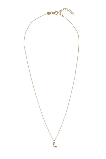 Alisia Pozlacený náhrdelník se Swarovski perličkami "L" AL4258.01.912